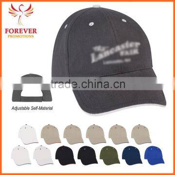 Promo Gifts 100% Custom Logo Print Brushed Cotton Baseball Cap Visor