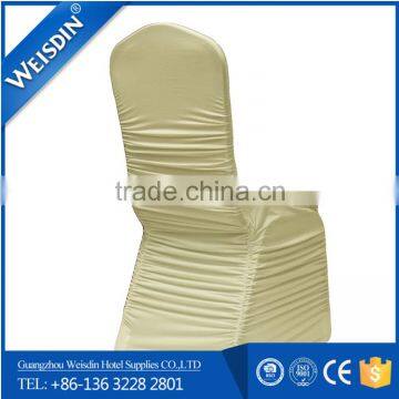 Luxury Polyester Ruffled Spandex Chair Cover for Wedding or Banquet Wholesale photo-4