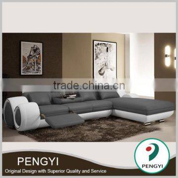 Top genuine Italian leather sectional sofa buy from China