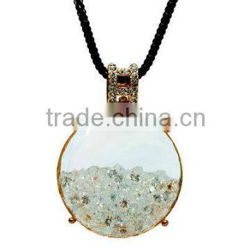 18K Gold Plating necklace & crystal Cat-eyes stone China jewelry LN044-3