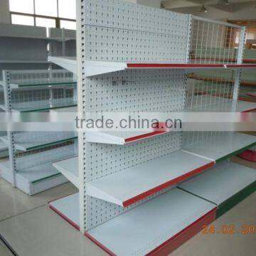 Punched Hypermarket Gondola Shelving/Supermarket Display Shelves