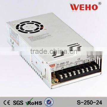S-250-24 250w ac/dc switching power supply 10a 24 v dc power supply
