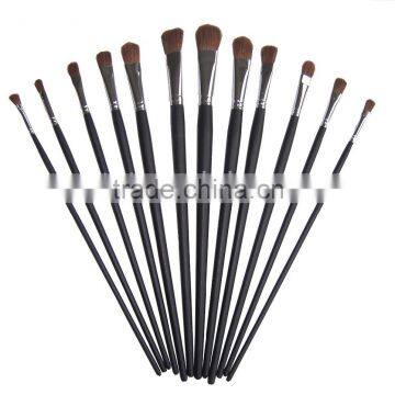 natural horse hair flat stencil oil artist brush set