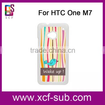 2d sublimation unbreakable waterproof cell phone case for HTC M7