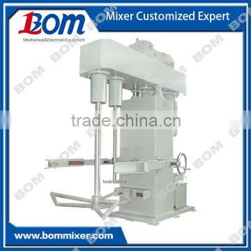 Dual shaft mixing machine