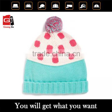 Wholesale Custom Acrylic Beanie Knitted Winter Hat