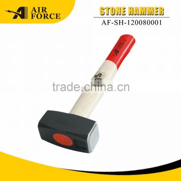 AF-SH-120080001 stone hammer with Bleached Wooden Handle