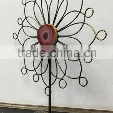 Sunburst Agate Metal Decor photo-3