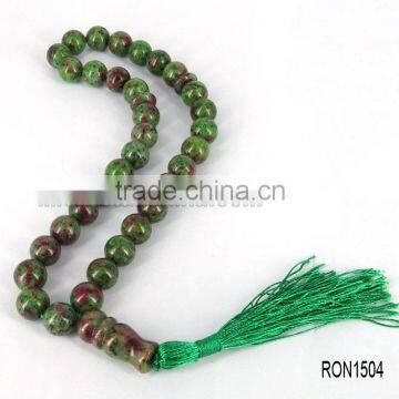 New products 2016 turkish 33pcs 12mm redish green stone tasbih tesbih misbaha tasbeeh