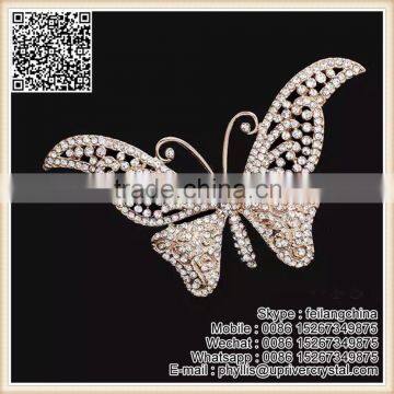 Best Crystal Soar Butterfly Gold Brooch For Girl