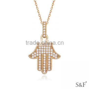 17599 OEM Accept gold bridal necklace