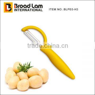 Ceramic blade plastic potato peeler, ABS with rubberized soft grap