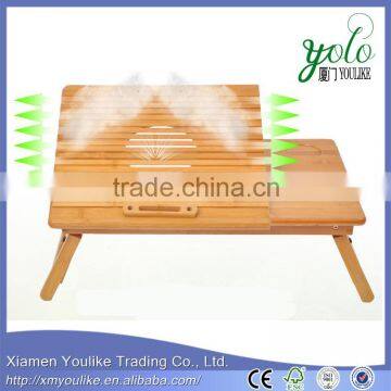 Heat Dissipation Design Home Bamboo Folding Desk Bamboo PC/computer Desk photo-4