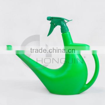 1.2L Green Plastic Watering Cans for Garden Work