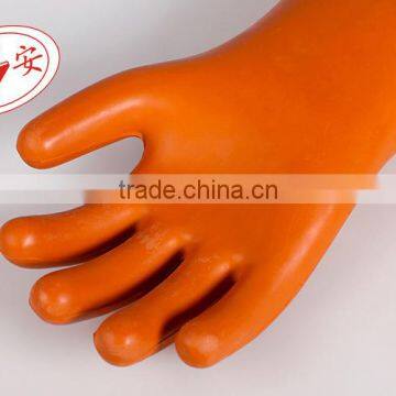 25kv rubber latex electric insulating working gloves kits