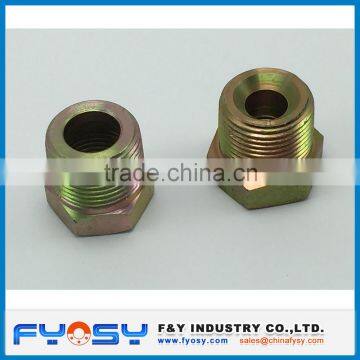 brass male hydraulic fitting reducing hollow hydraulic plug