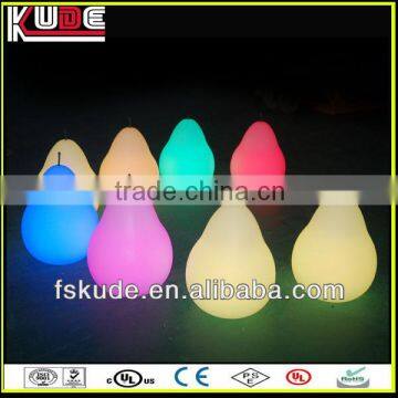 led pear light/led portable color changing table lamps