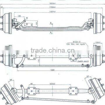 Truck axle 51100 D3020