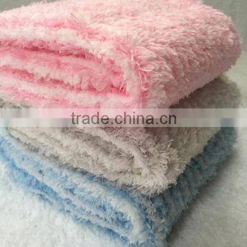 Super Soft Knitted Macaroon Plush Baby Blanket Taiwan