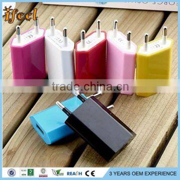 Wholesale Travel Emergency US EU UK Plug Wall Charger and USB Dual Output