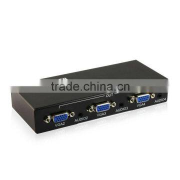 4 port vga video splitter 1 input 4 output 500mhz 1x4 vga splitter made in China