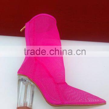 CX340 Clear Heel Mesh Upper Dressing Boot photo-2