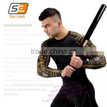 Custom sublimation Mens Compression Underwear Baseball Layers Shirts Tights