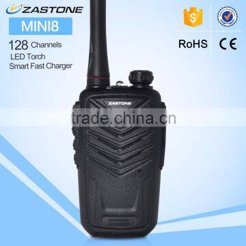 New launch 5W output power radio ZASTONE MINI 8 with UHF400-470MHz MINI handheld two way radio