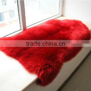 New Design Fashionable 100% wool sheared Plush sheep fur skin rugs/blanket110*60cm