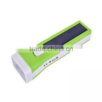 Factory Directly 1W Super Bright Solar LED Torch Rechargeable LED Flashlight