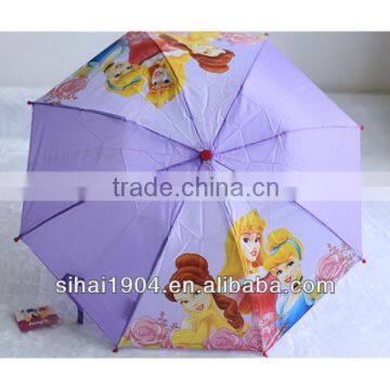 3 fold cartoon kid umbrella for gift