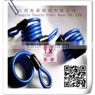 PVC coated galvanized stainless spring steel wire rope