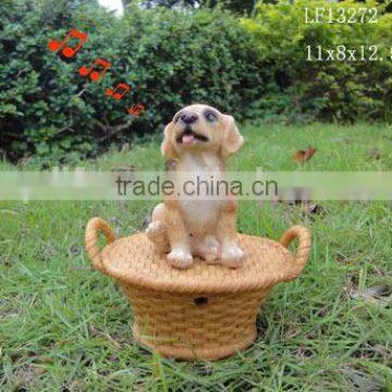 outdoor resin dog for decoration