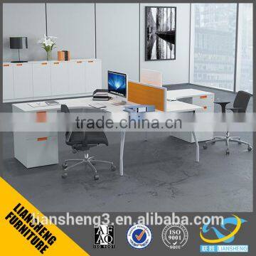 Foshan manufacturer 2 seats office desk partition with good price