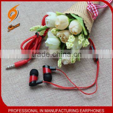 Flat Cable Earphone,Earphones For Mobile,Colorful Earphones .