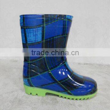 Transparent kids cheap PVC rain boots wholesale