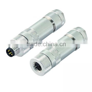 M8 3pin male shielded assembly waterproof connector