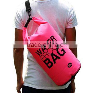 1L/2L/5L/10L/15L/20L/30/40L Waterproof Swim Bag with Watertight Roll-Top Closure & Detachable Adjustable Shoulder Strap