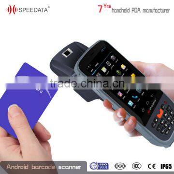 Quad-core 1.3 Ghz CPU Processor in android biometric fingerprint scanner with NFC reader factory direct price