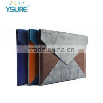 Soft Hand Feeling PU Leather Fabric Universal Envelope Bag Case for iPad Air 2