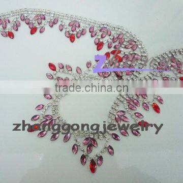 Fashion diamond lace for wedding dress