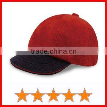 Fancy two tone polar fleece baseball style winter kids hats (SU-KH33045)