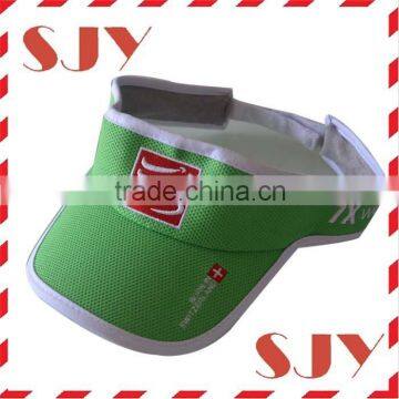 100%polyester white piping custom design vintage visor cap