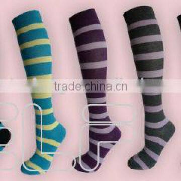 Fashion Stripe Cotton Ladies Socks