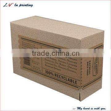 high quality brown kraft paper soap box made in shanghai