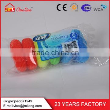 Customized Thick Plastic Bag Cleaning Sponge Plastic Scrubber