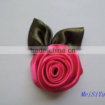 Newest High Quality Custom Satin Ribbon Rose photo-2