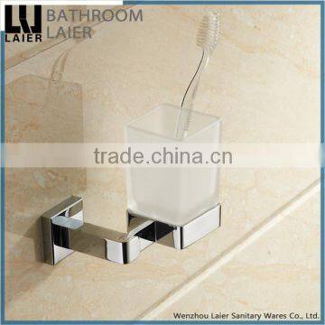 Economical Bathroom Designs Zinc Alloy Chrome Finishing Bathroom Sanitary Items Wall Mounted Tumbler Holder