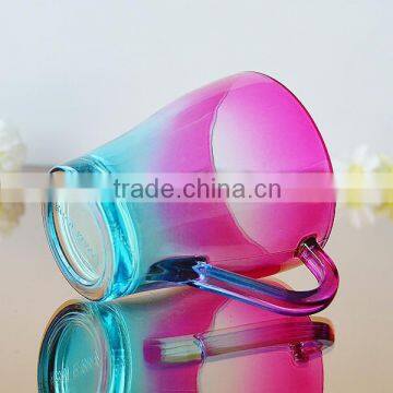 Colorful Drinking Glass With Handle New Design