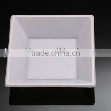 Disposable plastic square bowl